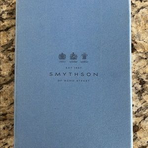 Leather “Busy Bee” Smythson of London leather canary yellow notebook